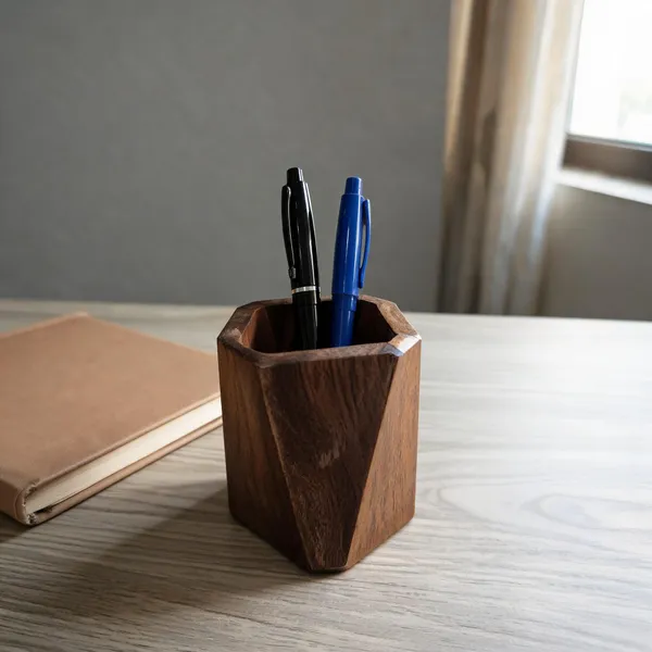 Wooden_Home_Office_Brown_Pen_Stand
