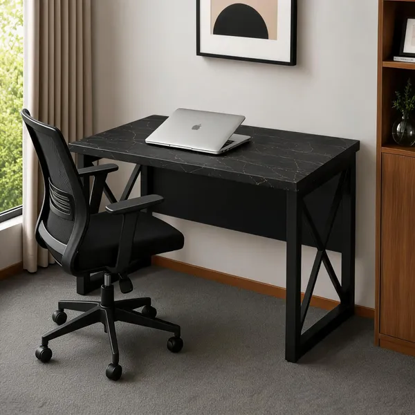Wooden_Home_Office_Metal_Frame_Table