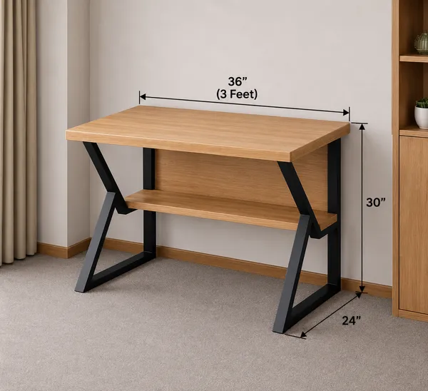 Wooden_Metal_Frame_Home_Office_Table