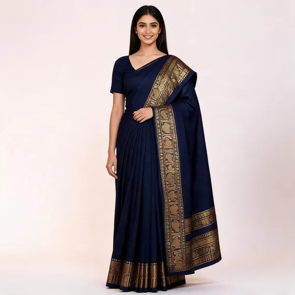 Fashion_Tie-Dye_Kanjeevaram_Silk_Blend_Saree_(Blue)