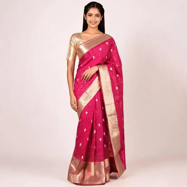 Fashion_Self_Design_Kota_Doria_Tissue_Saree_(Pink)