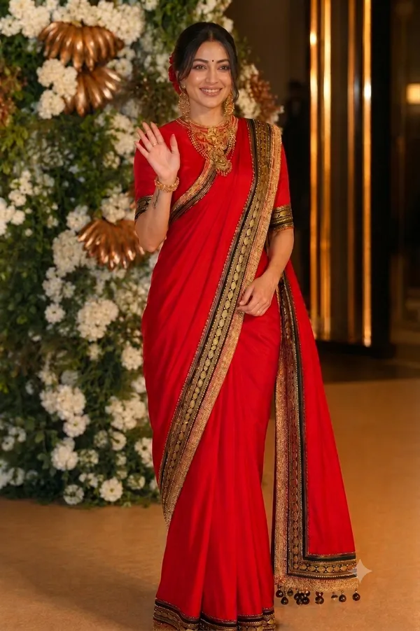 Fashion_Striped_Banarasi_Silk_Blend_Saree_(Red)