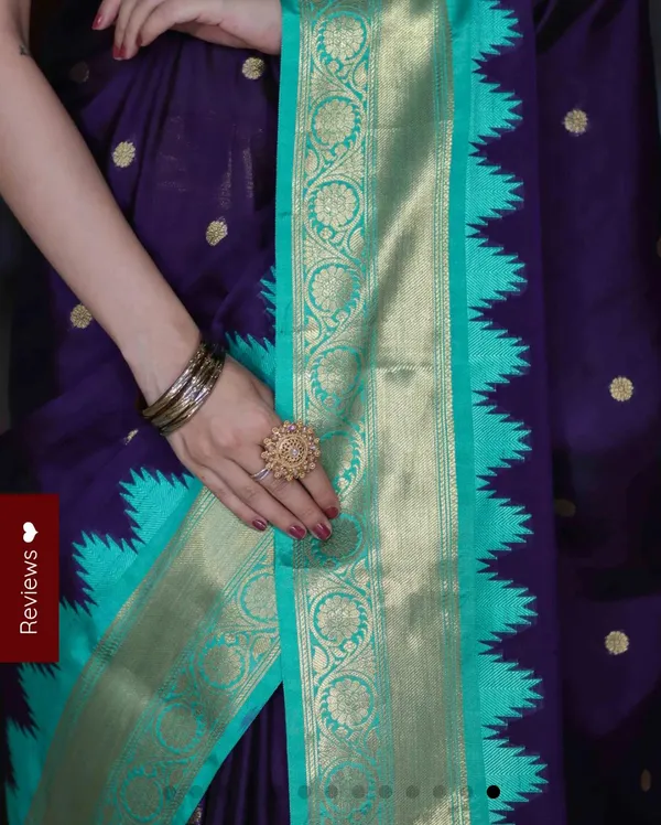 Rhfashions_Checkered_Banarasi_Tissue_Saree_(Blue)
