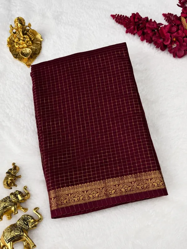 Anuman_Sarees_Striped_Banarasi_Silk_Blend_Saree_(Brown)