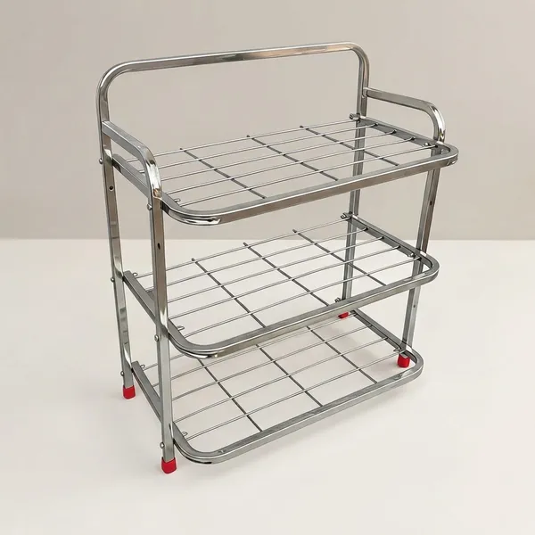 Houzifyy__3-Tier_stainless_steel_organiser_for_kitchen,_well_mounted_shoe_rack