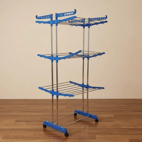 houzifyy_3-Tier_Foldable_Clothes_Drying_Stands_With_Wheels_|_Heavy_Duty_Laundry_Drying_Rack_|_Multiplayer_Garment_Hanger_Stand_For_Indoor_Outdoor_Use_|_Space_Saving_Cloth_Dryer_Rack