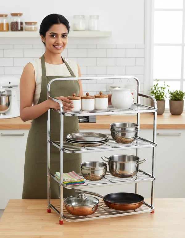 Houzifyy_4-Tier_Stainless_Steel_Organiser_For_Kitchen_|_Wall_Mounted_Shoe_Rack_