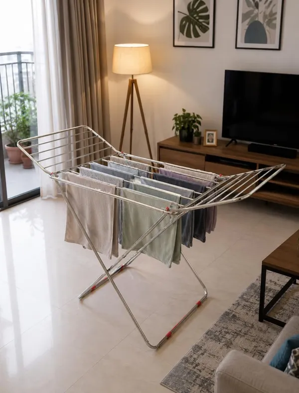 Houzifyy_Luxury_Stainless_Steel_Foldable_Cloth_Dryer_Stand_Double_Rack_Cloth_Stands_For_Drying_Clothes