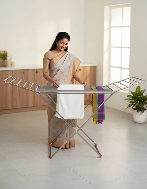 Houzifyy_Luxury_Stainless_Steel_Foldable_Cloth_Dryer_Stand_Double_Rack_Cloth_Stands_For_Drying_Clothes