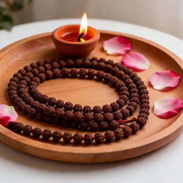 5_Mukhi_Rudraksha_Mala_–_108+1_Beads_(Small_5mm)_|_Java