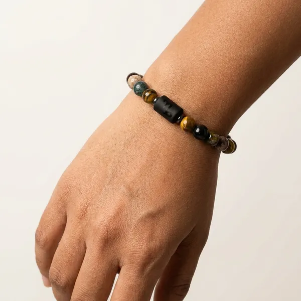 Capricorn_Zodiac_Bracelet_–_Black_Obsidian_with_Capricorn_Charm