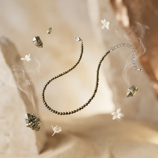 Pyrite_Anklet_–_Golden_Pyrite_8mm_Beads,_Adjustable