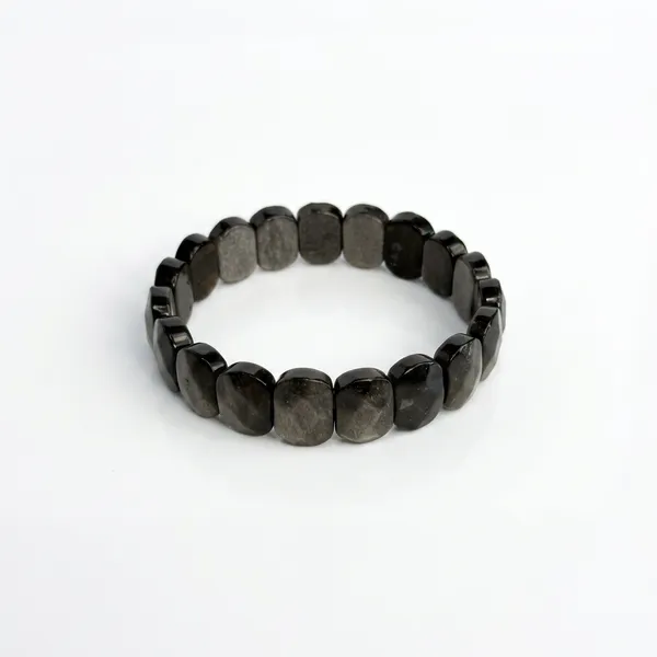 Silver_Obsidian_Bracelet_–_Faceted_Oval_Beads