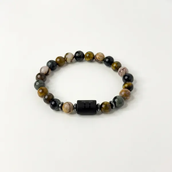 Gemini_Zodiac_Bracelet_–_Black_Obsidian_with_Gemini_Charm