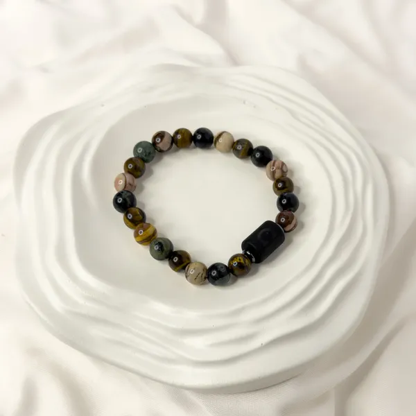 Libra_Zodiac_Bracelet_–_Black_Obsidian_with_Libra_Charm