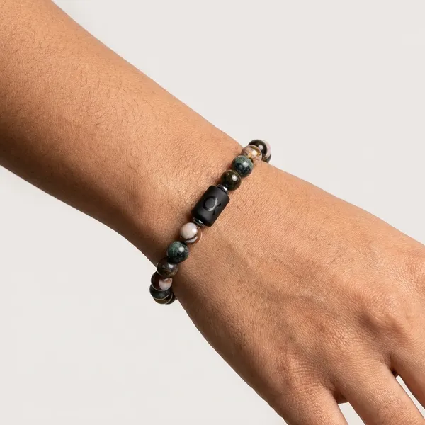 Taurus_Zodiac_Bracelet_–_Black_Obsidian_with_Taurus_Charm