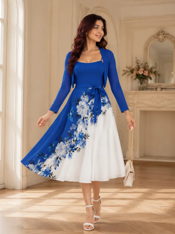 Elara_Elegant_2_Piece_Womens_Royal_Blue_Cardigan_Jacket_Floral_Suspender_Dress_Set
