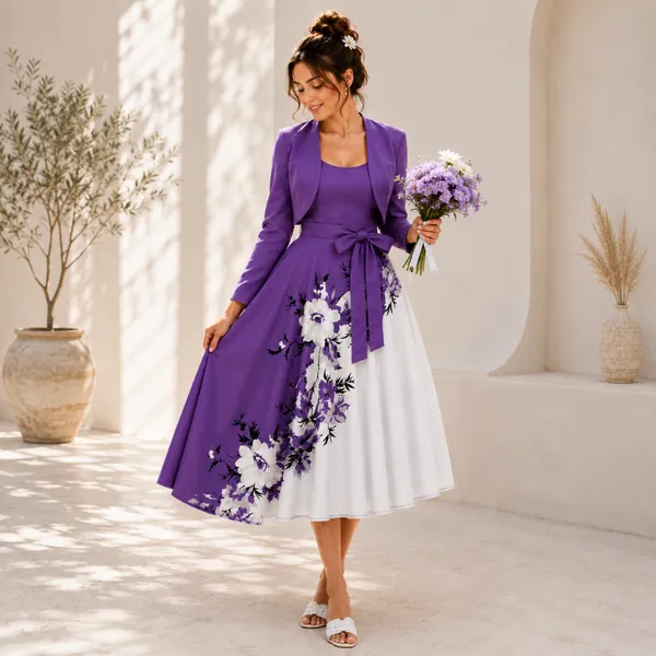 Elara_Elegant_2_Piece_Womens_Royal_Purple_Cardigan_Jacket_Floral_Suspender_Dress_Set