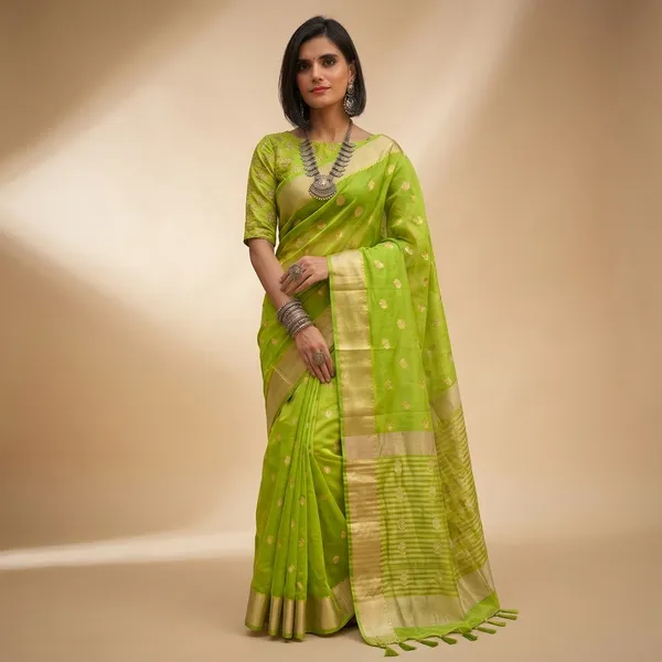 Green_Silk_Zari_Woven_Banarasi_Saree_For_Women