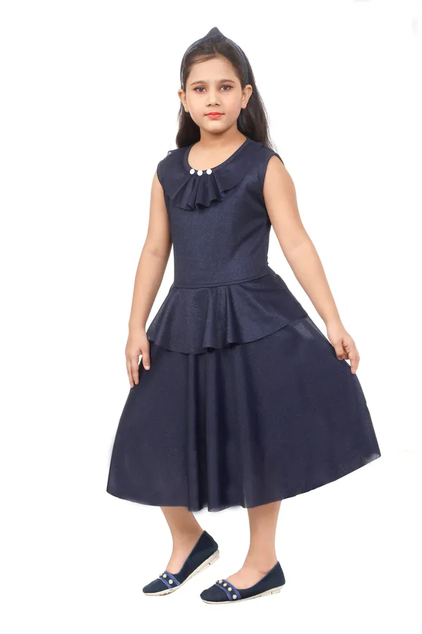 Navy_Blue_Ruffle_Collar_Peplum_Fit_And_Flare_Dress_For_Girls