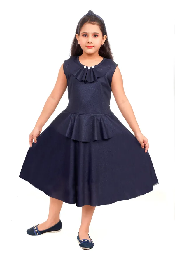 Navy_Blue_Ruffle_Collar_Peplum_Fit_And_Flare_Dress_For_Girls