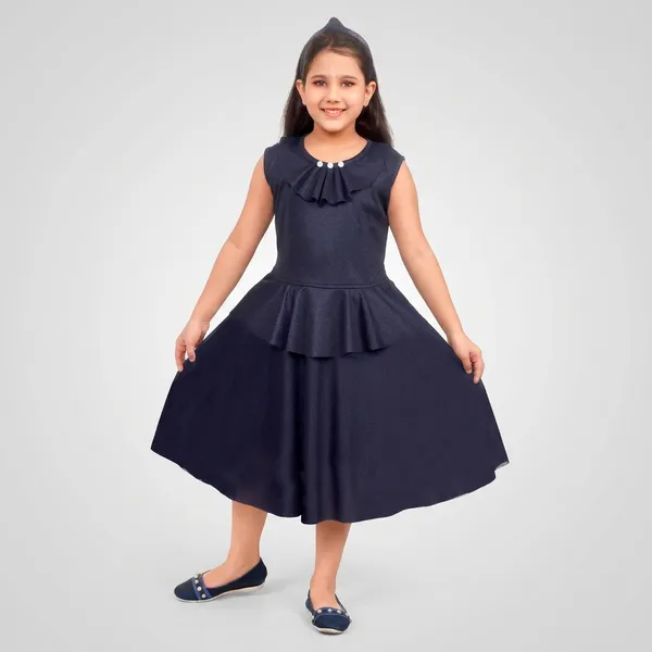 Navy_Blue_Ruffle_Collar_Peplum_Fit_And_Flare_Dress_For_Girls