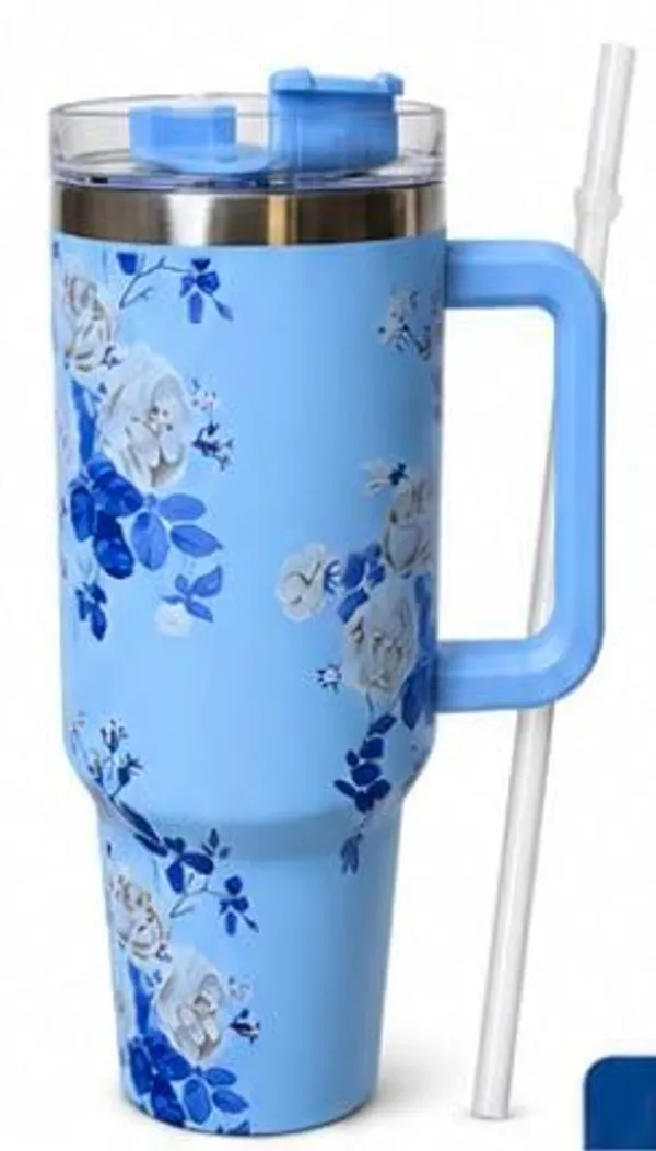 Stainless_Steel_Floral_Insulated_Travel_Tumbler_1200_Ml_Blue