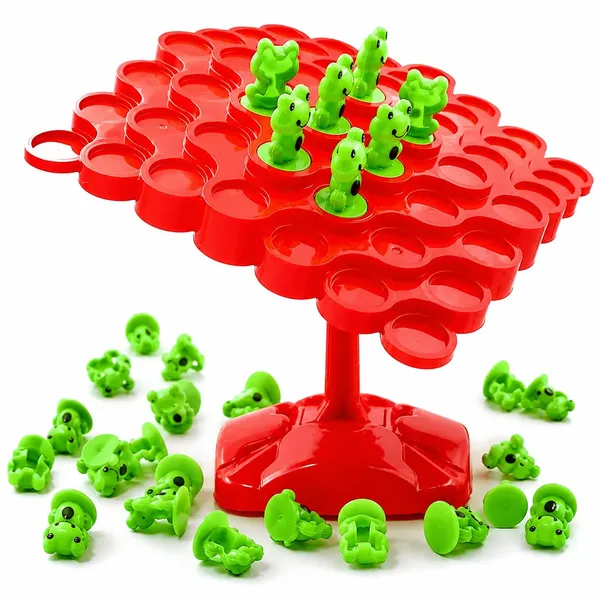 GC_Frog_Balance_Tree_Board_Game_for_Kids_–_Educational_Montessori_STEM_Stacking_&_Balancing_Puzzle_Toy,_Concentration_&_Fine_Motor_Skill_Building_Interactive_Family_Game_for_Boys_&_Girls_Ages_3+