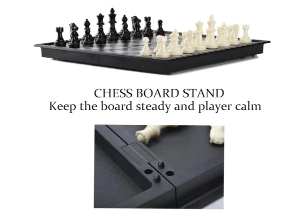 GC_Magnetic_Folding_Chess_Set_for_Kids_&_Adults_|_Portable_Travel_Chess_Board_Game_with_Magnetic_Pieces_|_Strategy_Learning_Game_|_Black_&_White