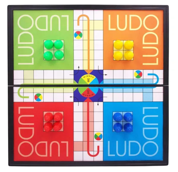GC_Magnetic_Ludo_Board_Game,_Portable_Folding_Strategy_Game_with_Magnetic_Pawns_and_Dice,_Travel-Friendly_Family_Game_Night_Essential_for_Ages_3+