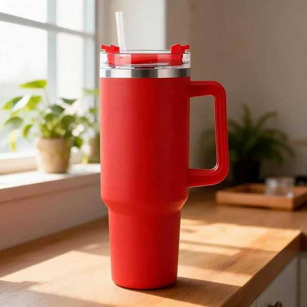 Stainless_Steel_Floral_Red_Insulated_Travel_Tumbler_1200_Ml_With_Straw