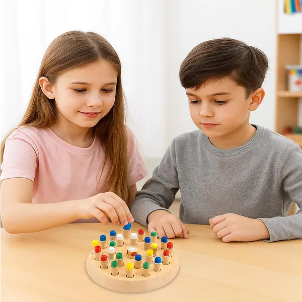 Wooden_Memory_Chess_Game,_Eco-Friendly_Natural_Wood_Construction,_Round_Board,_Color_Matching_Pegs,_Strategic_Thinking_Toy_for_Kids_3+