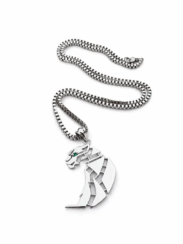 The_Panther_Geometric_Pendant_Necklace_Silver