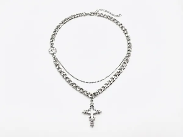 Spiked_Cross_Layered_Necklace