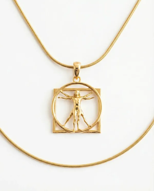 Vitruvian_Man_Pendant_Necklace_Golden