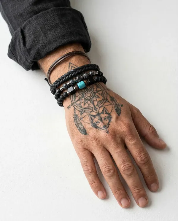 Turquoise_Onyx_Bracelet_Stack