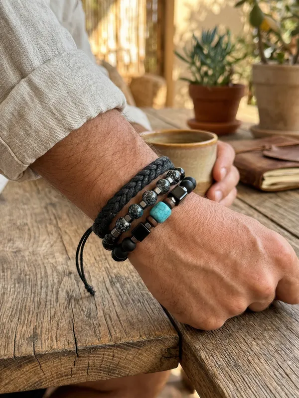 Turquoise_Onyx_Bracelet_Stack