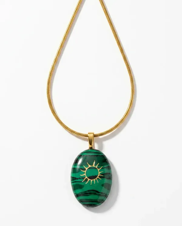 Sol_Stack_Green_Agate_Gold_Snake_Chain_Set