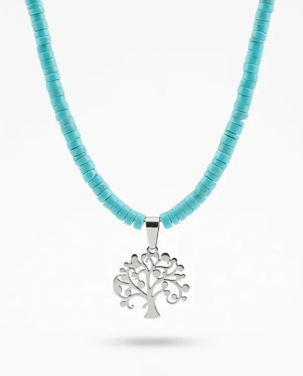 Turquoise_Heishi_Necklace_Tree_Of_Life