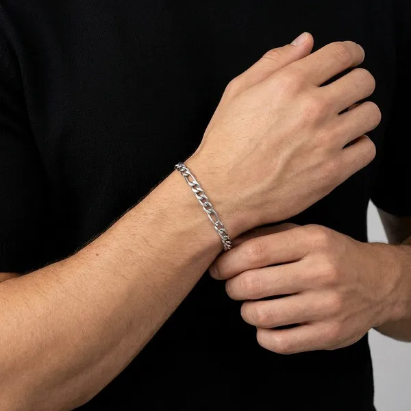 Figaro_Link_Bracelet_Silver