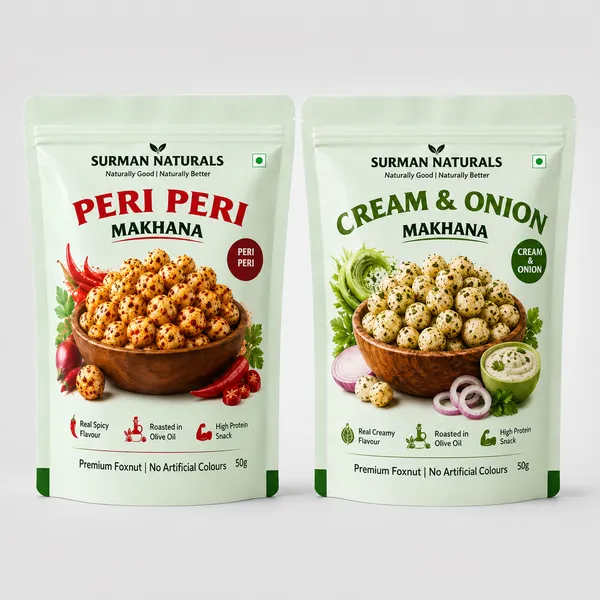 Surman_Naturals_Peri_Peri_Makhana_Roasted_Foxnuts_And_Cream_And_Onion_Flavoured_Roasted_Makhana_for_Snacking_Pack_Of_2