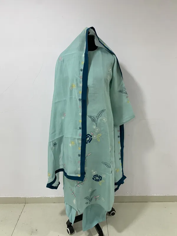 Mint_Mal_Chanderi_Straight_Kurta_Set_With_Dupatta_For_Women