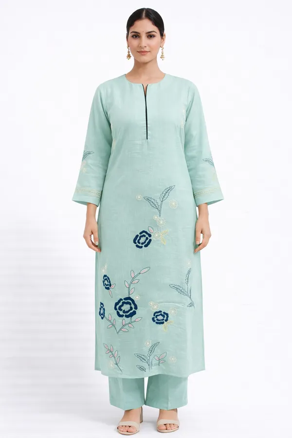 Mint_Mal_Chanderi_Straight_Kurta_Set_With_Dupatta_For_Women