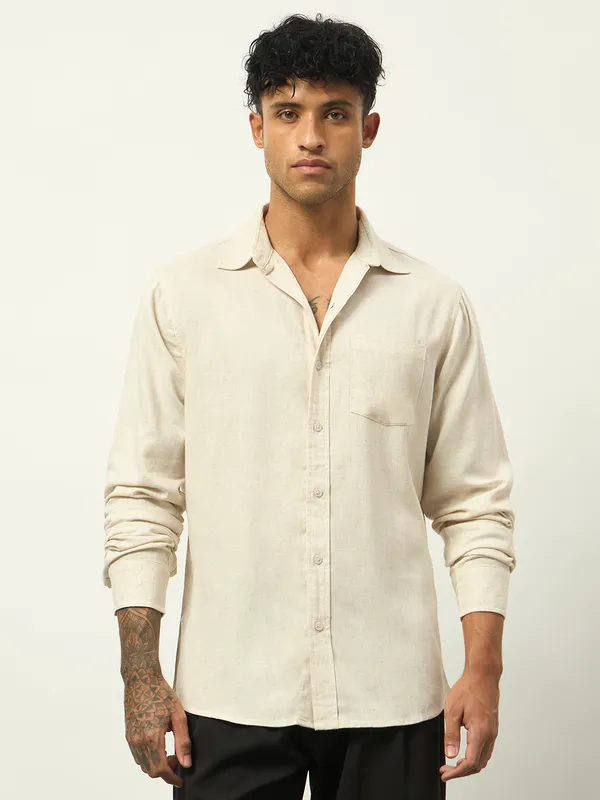 Off-White_Cotton_Relaxed_Fit_Full_Sleeve_Shirt_For_Men