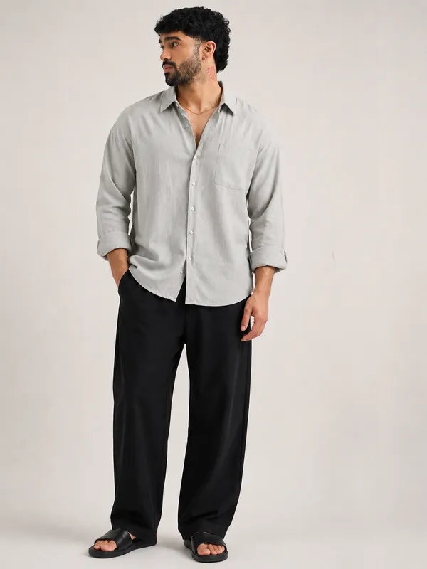 Mist_Grey_Cotton_Regular_Fit_Full_Sleeve_Shirt_For_Men