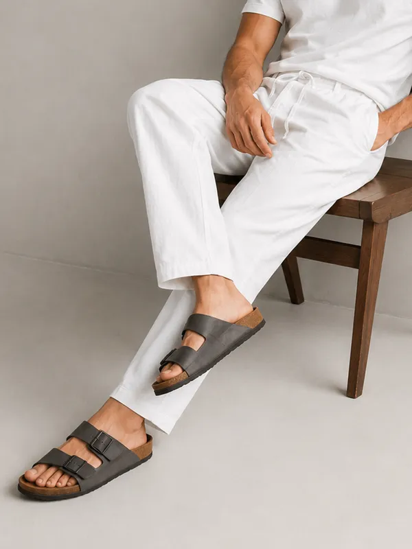 White_Linen_Relaxed_Fit_Drawstring_Trousers_For_Men