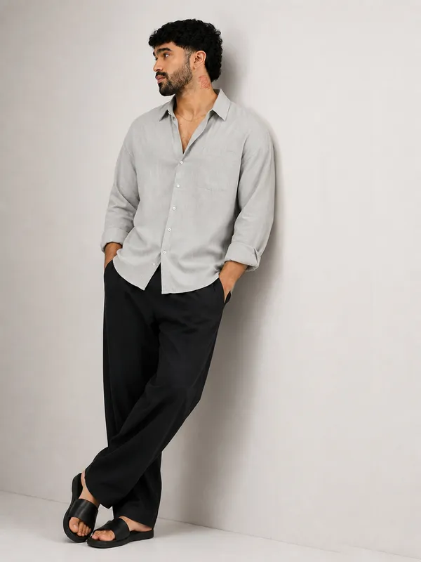 Mist_Grey_Cotton_Regular_Fit_Full_Sleeve_Shirt_For_Men