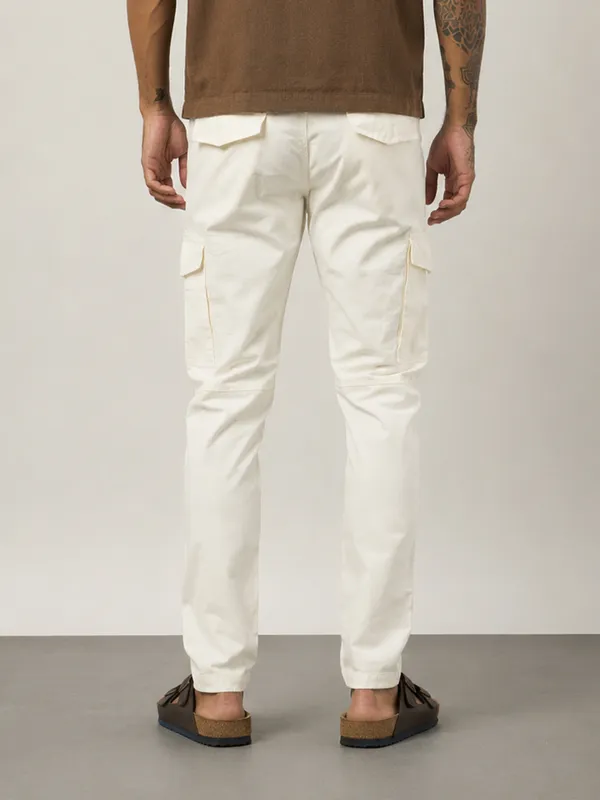 White_Cotton_Relaxed_Fit_Cargo_Trousers_For_Men