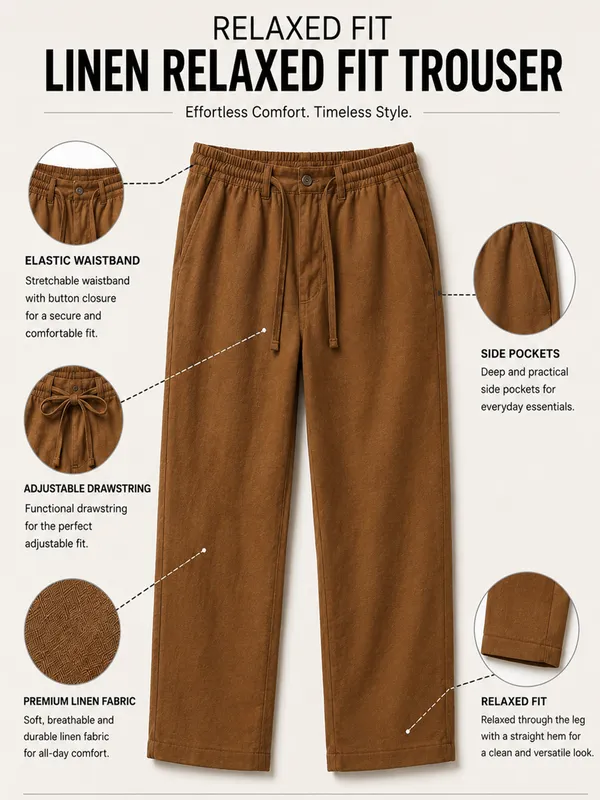 Brown_Linen_Relaxed_Fit_Trousers_For_Men