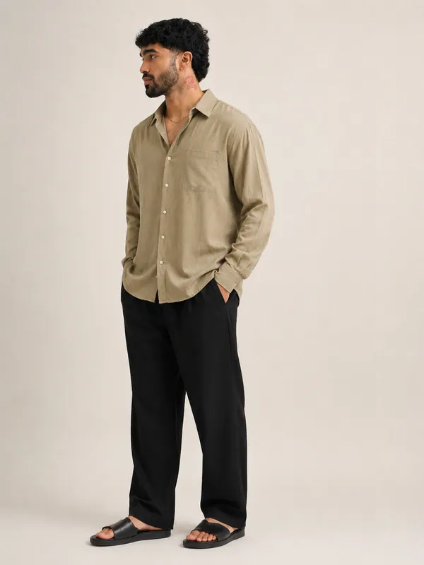 Light_Olive_Linen_Relaxed_Fit_Full_Sleeve_Shirt_For_Men
